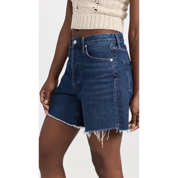 Citizens of Humanity Marlow Long Shorts Cut Hem Cut Hem Fiorella NEW - Size 32 - Picture 3 of 8